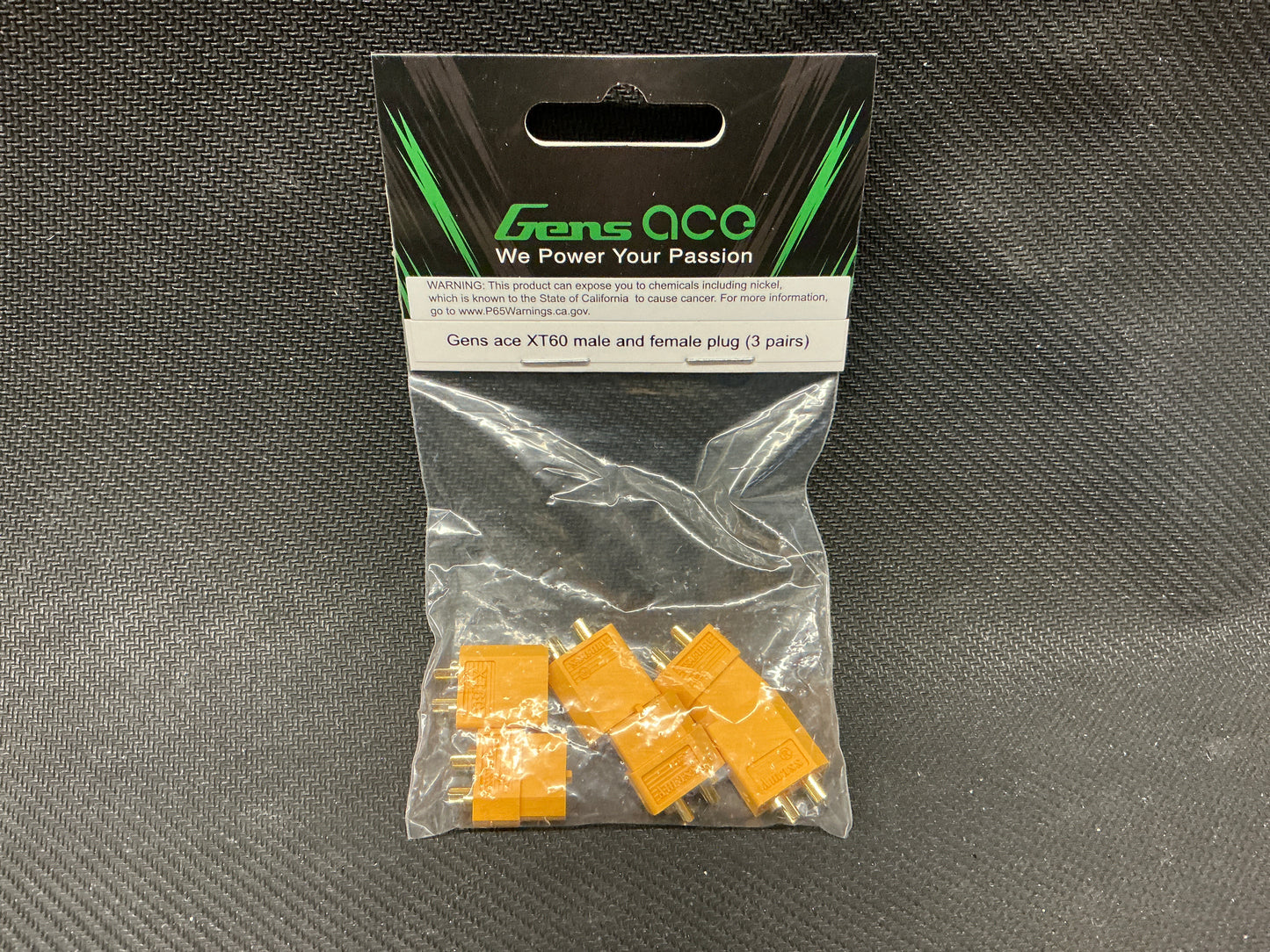 Gens Ace XT60 Male and Female plug (3 pairs)