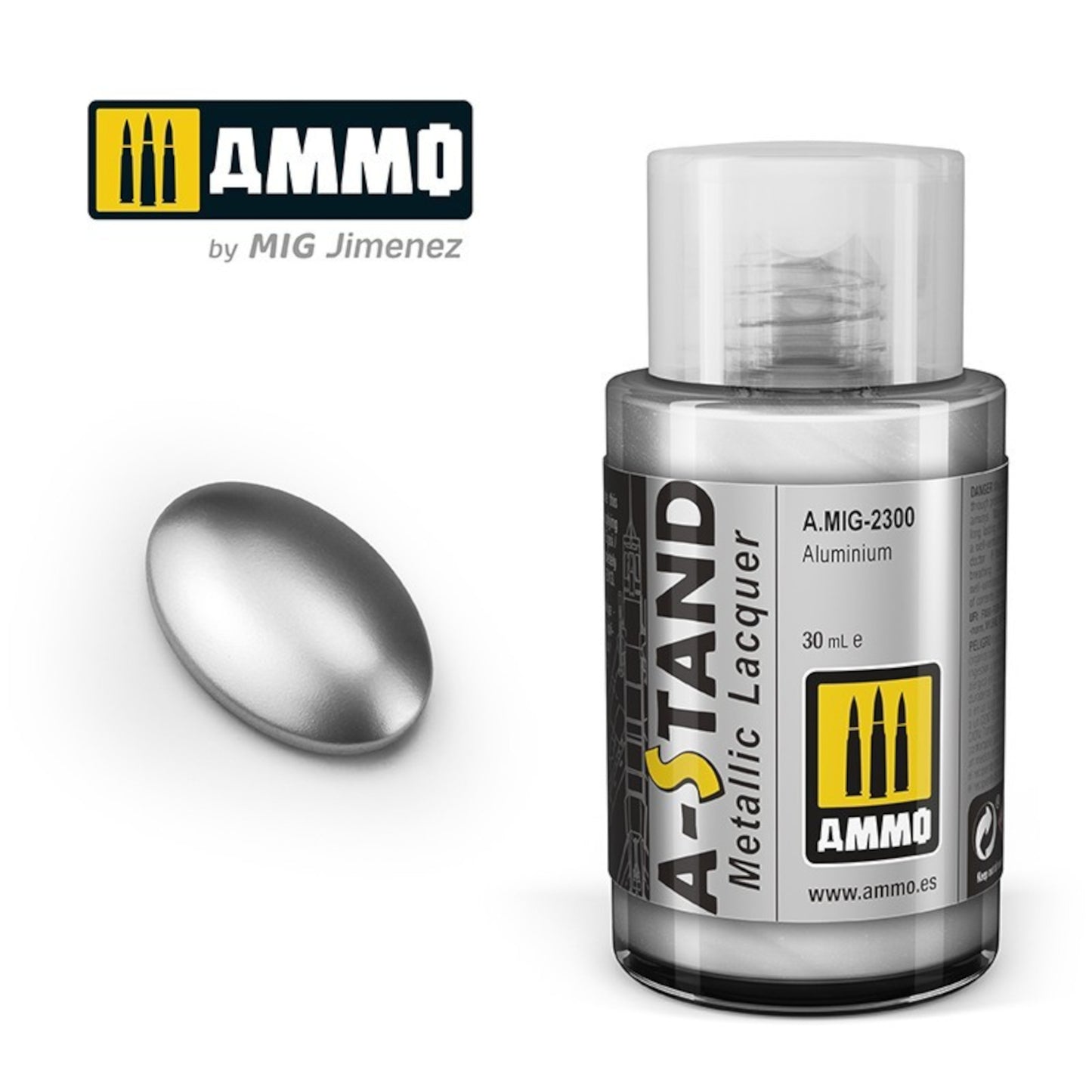 A-STAND Metallic Lacquer Aluminium 30 mL jar
