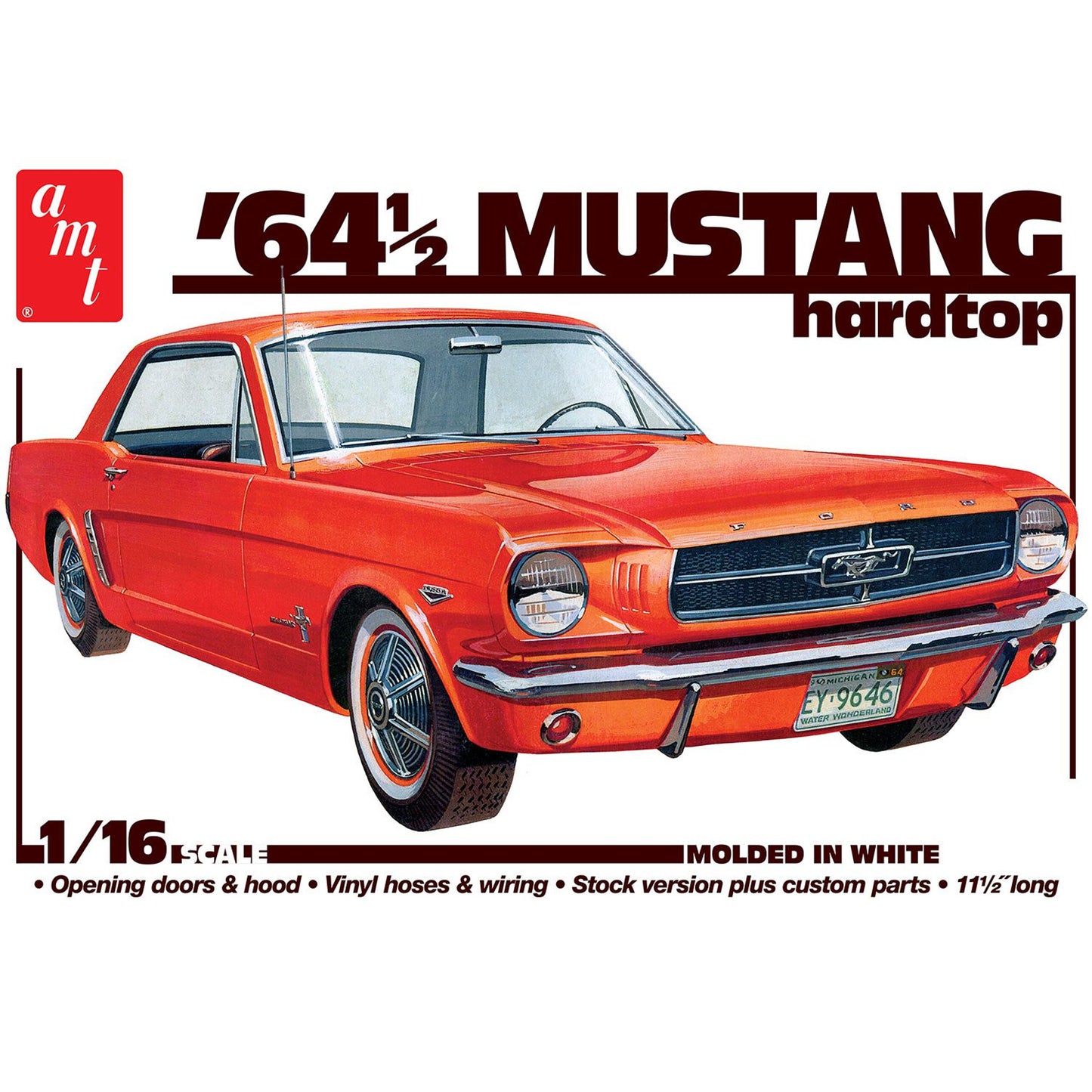 AMT 1/16 SCALE 1964 -1/2 FORD MUSTANG COUPE