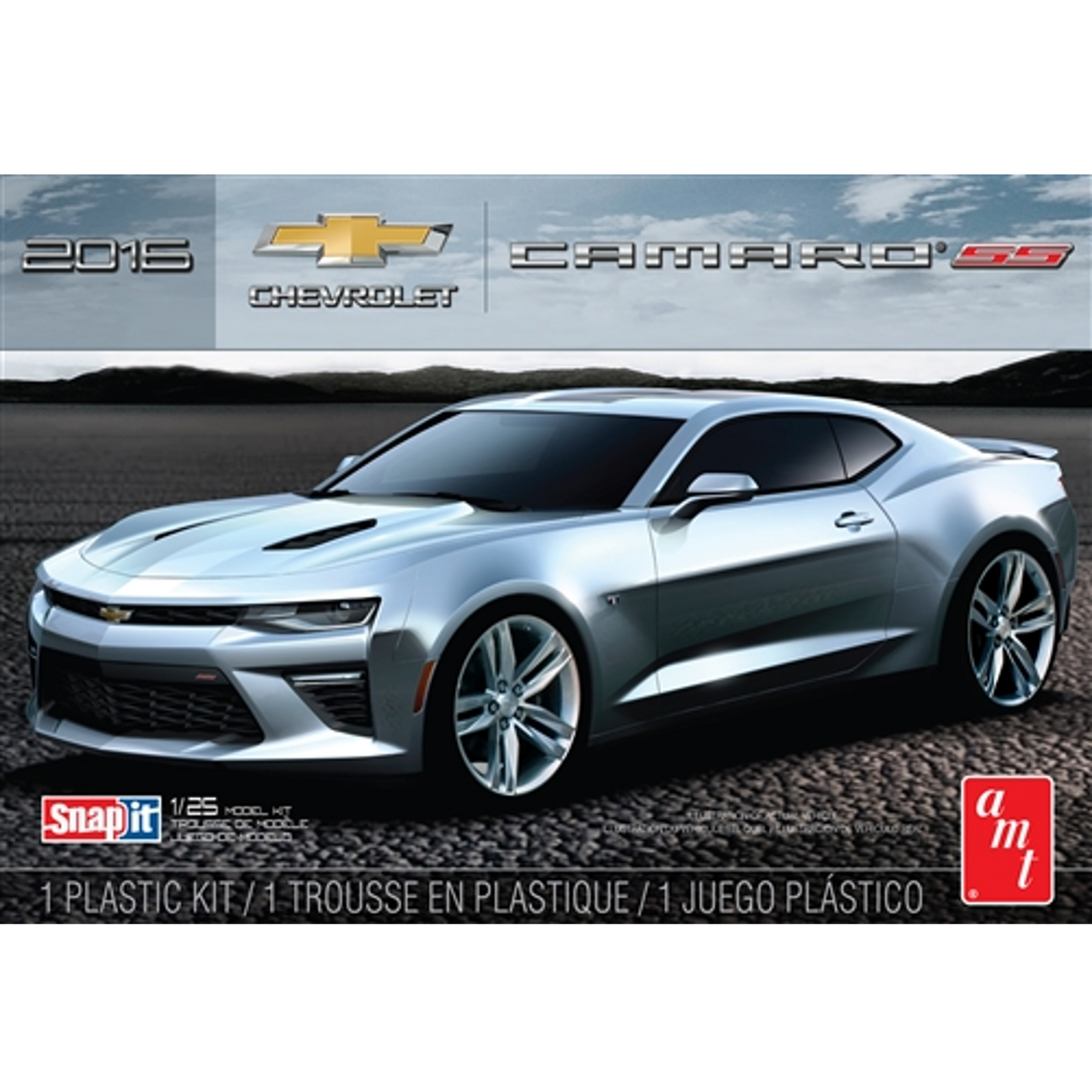 AMT 1/25 2016 Chevy Camaro SS (Garnet Red) Scale Snap Kit