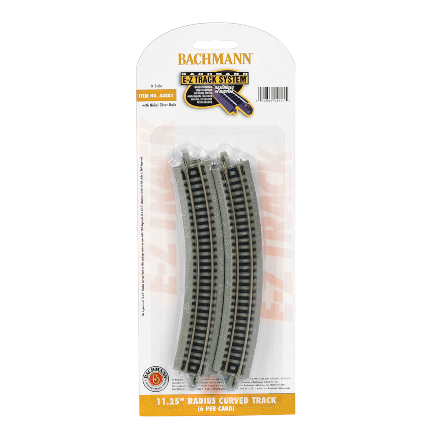 BACHMAN N NICKEL SILVER EZ 11-1/4" CURVE