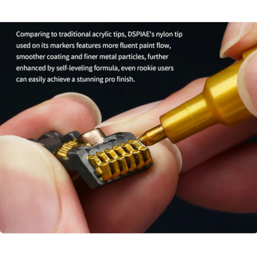 DSPIAE MKA Super Metallic Color Markers METALLIC CHARTREUSE