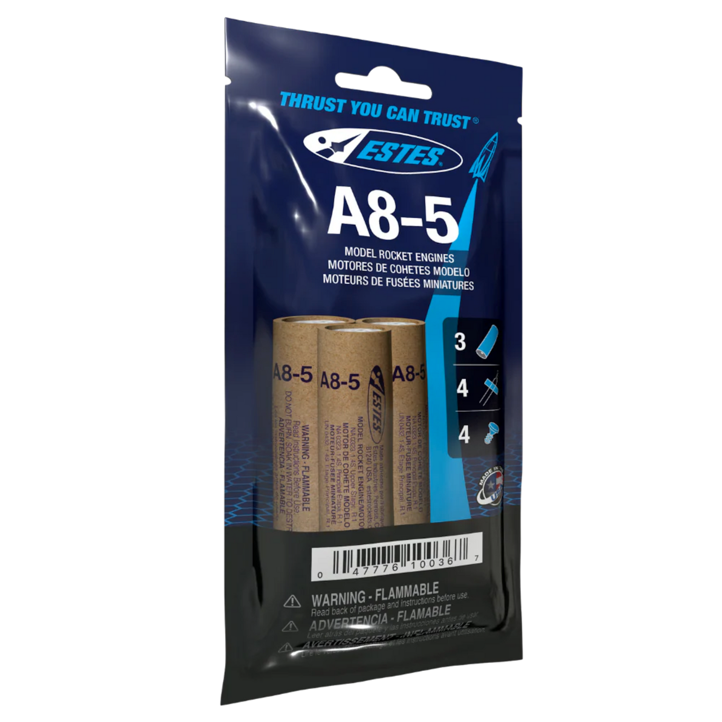 ESTES A8-5 MODEL ROCKET ENGINE