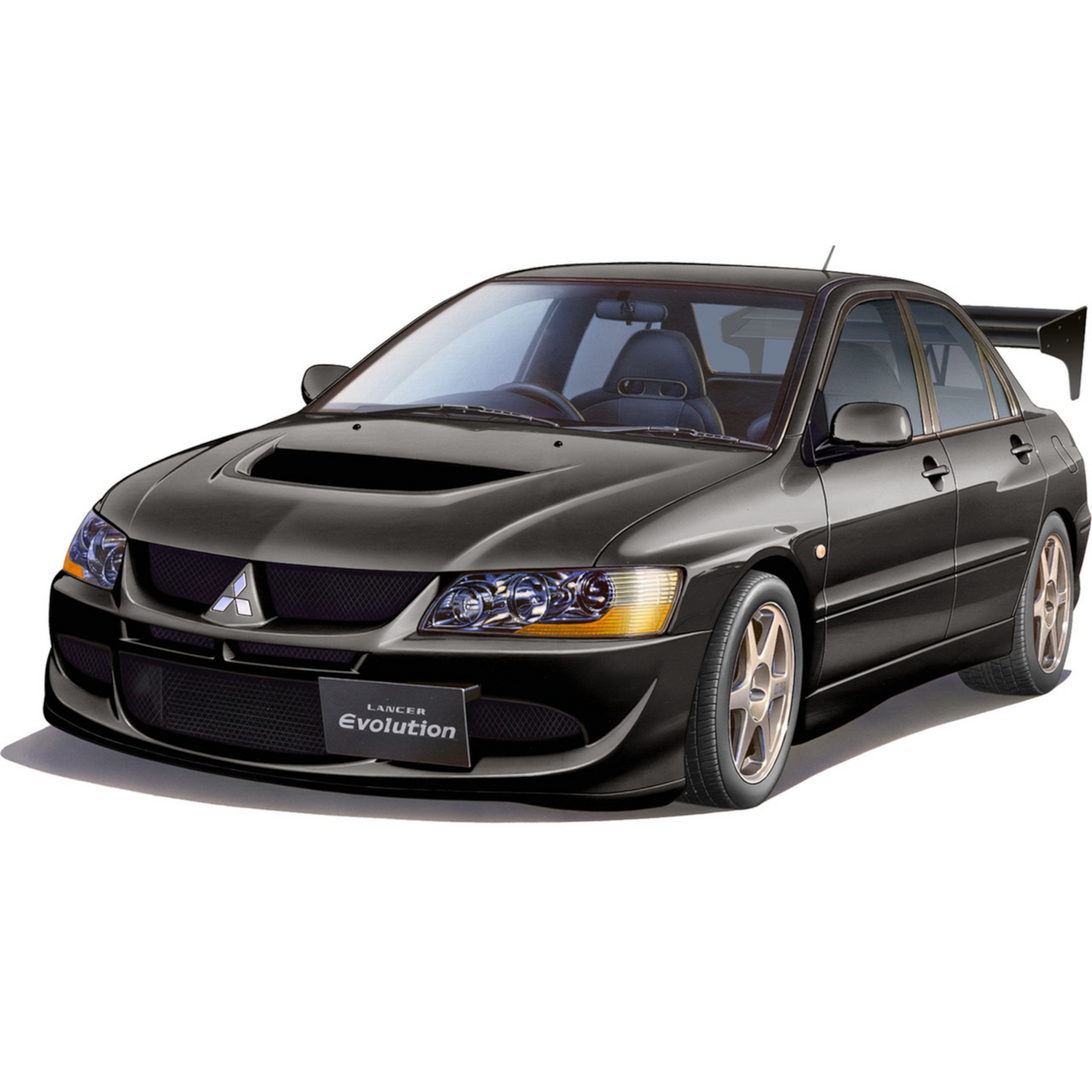 FUJIMI 1/24 ID-322 Mitsubishi Lancer Evolution VIII GSR (w/GT-W Wing)