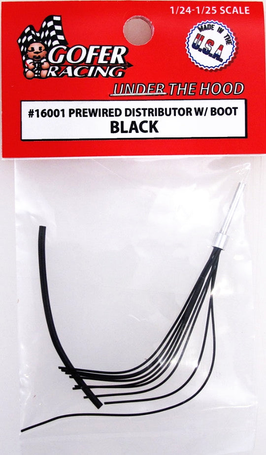 GOFER RACING PREWIRED DISTRIBUTOR WITH BLACK WIRES