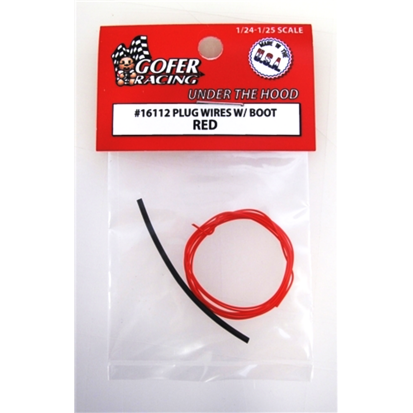 GOFER RACING RED SPARK PLUG WIRES WITH BOOT