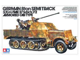 German 8ton Semitrack 3.7cm Fiak 37 SD.KFZ. 7/2 Armored cab Type
