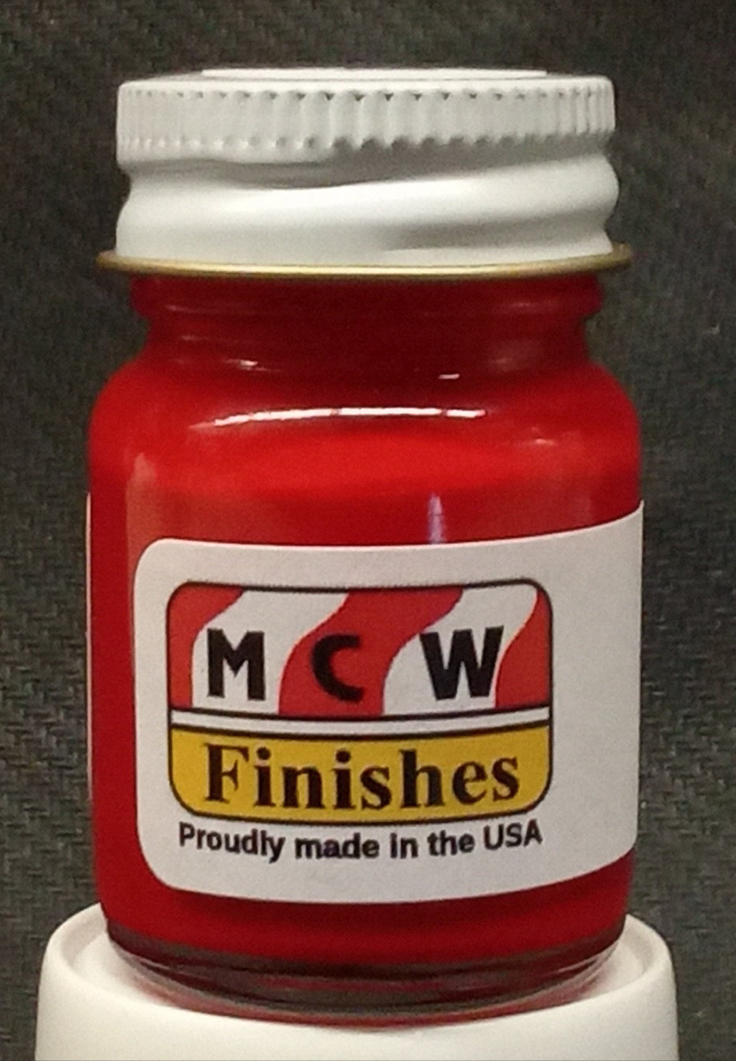 MCW BRIGHT RED ENAMEL PAINT 1/2 oz BOTTLE