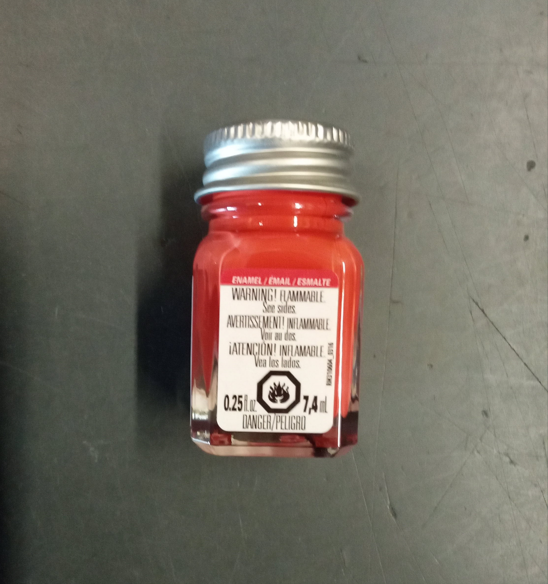 TESTORS ORANGE ENAMEL 1/4 OZ BOTTLE