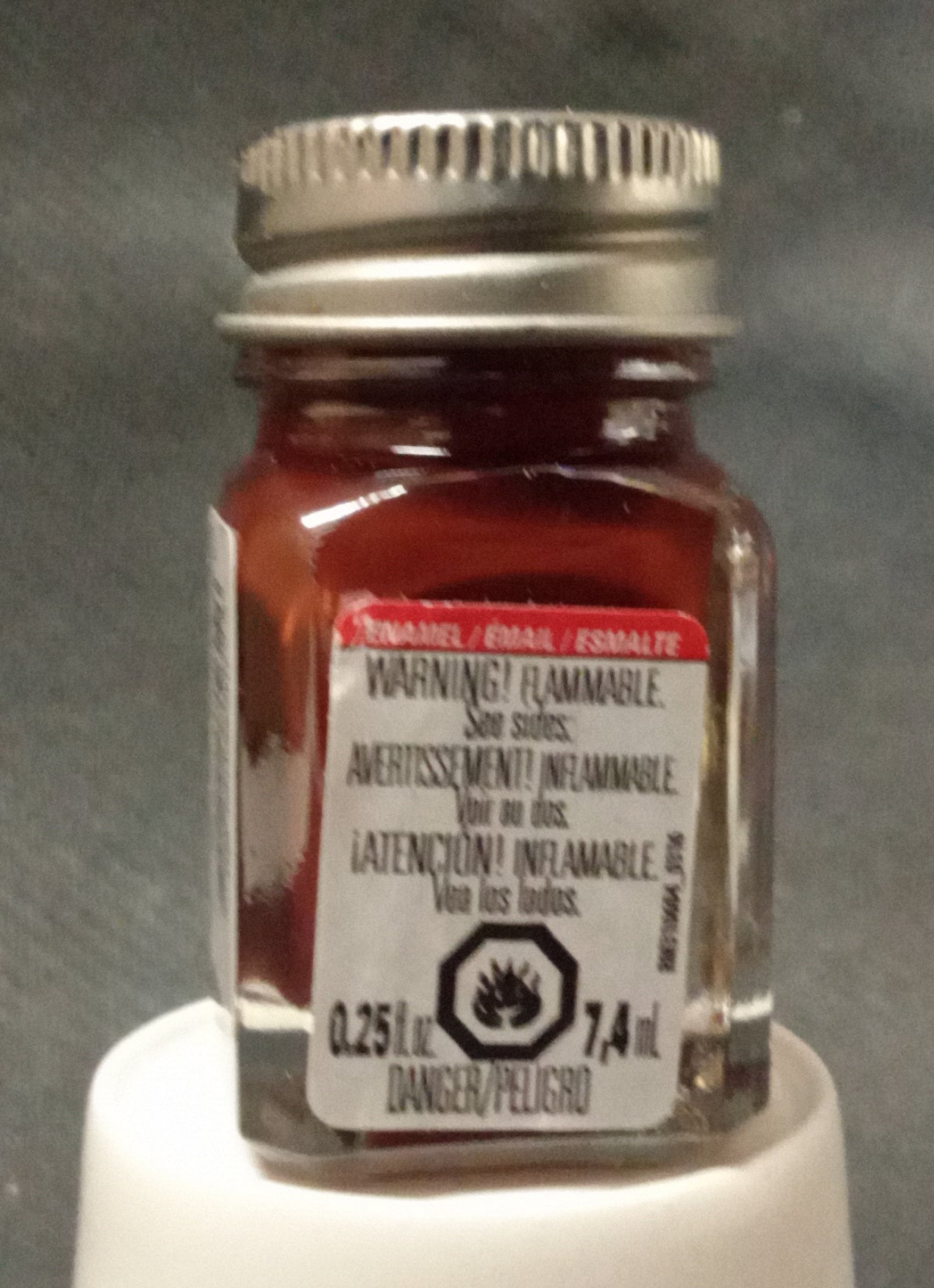 TESTORS 1/4 OZ BOTTLE BROWN GLOSS ENAMEL