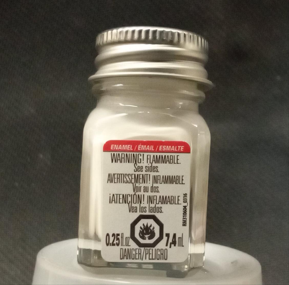 TESTORS WHITE ENAMAL PAINT 1/4 oz