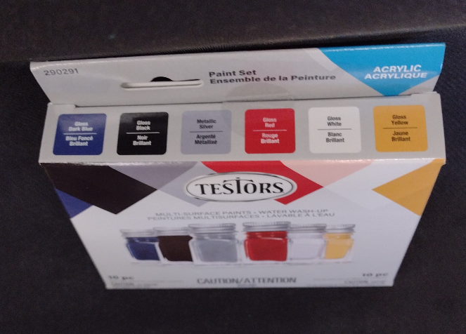 TESTORS ACRYLIC 6 PIECE PAINT SET PRIMARY COLORS