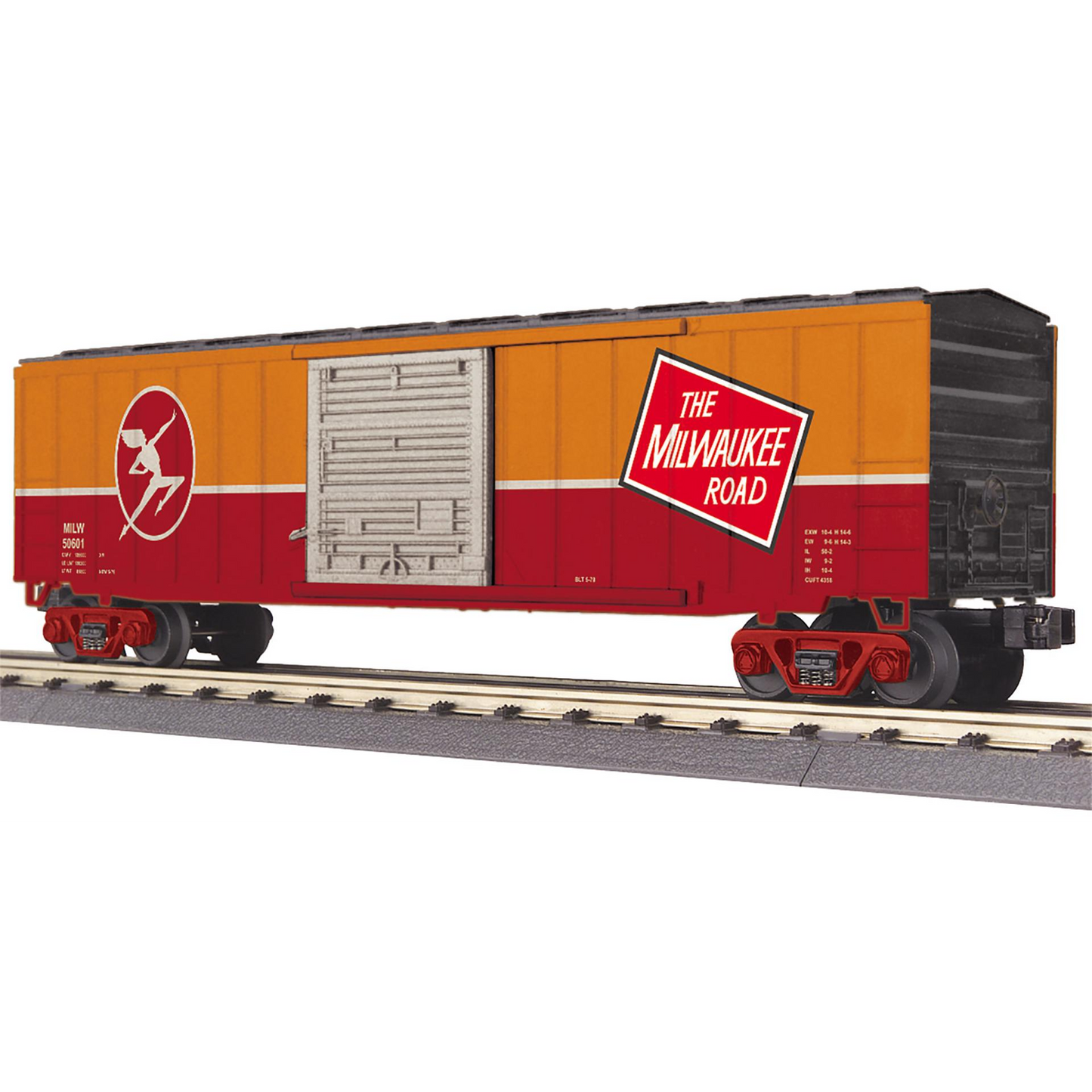 MTH RAILKING O GAUGE 50' MILWAUKEE ROAD MODERN BOX CAR