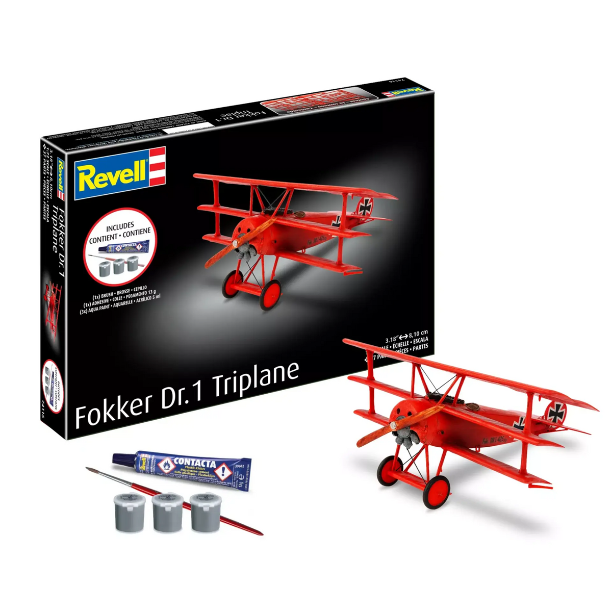 REVELL FOKER DR.1 STARTER KIT