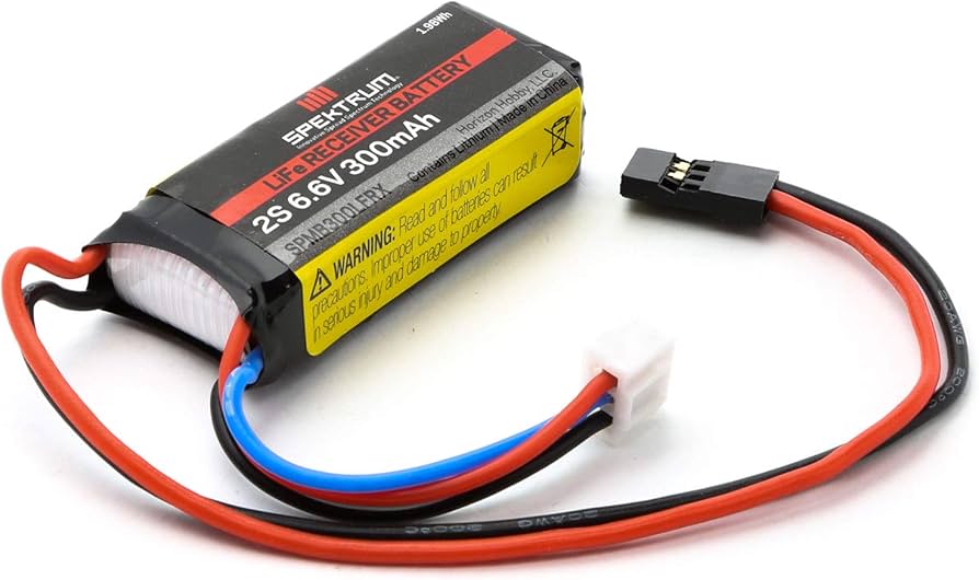 300mAh 2S 6.6V Li-Fe Receiver Battery