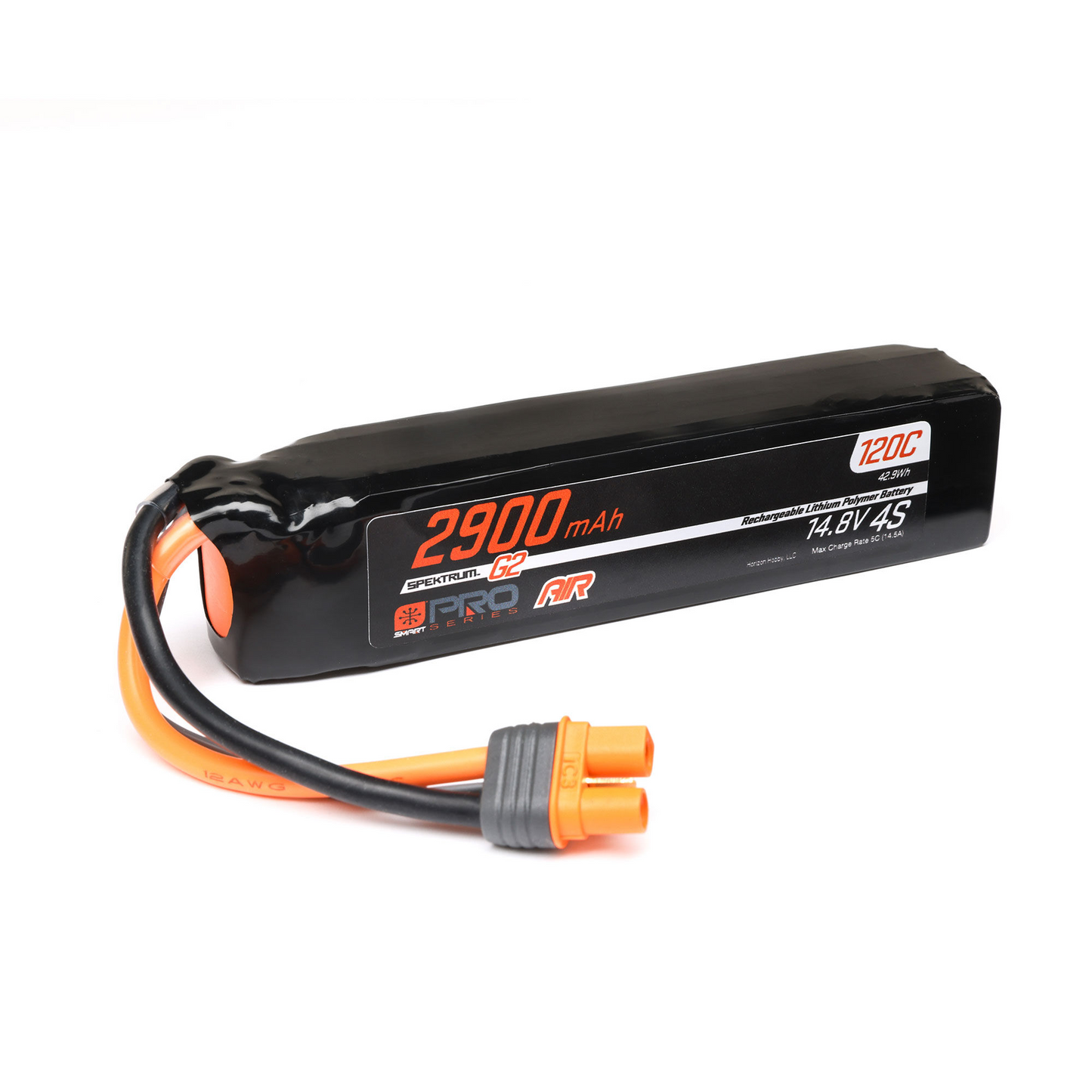 SPEKTRUM 2900MAH 4S 14.8V 120C G2 LIPO BATTERY FOR AIR