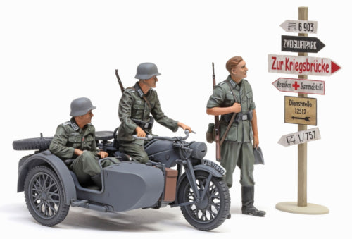 TAMIYA 1/35 GERMAN KS600 MOTORCYCLE WITH SIDECAR