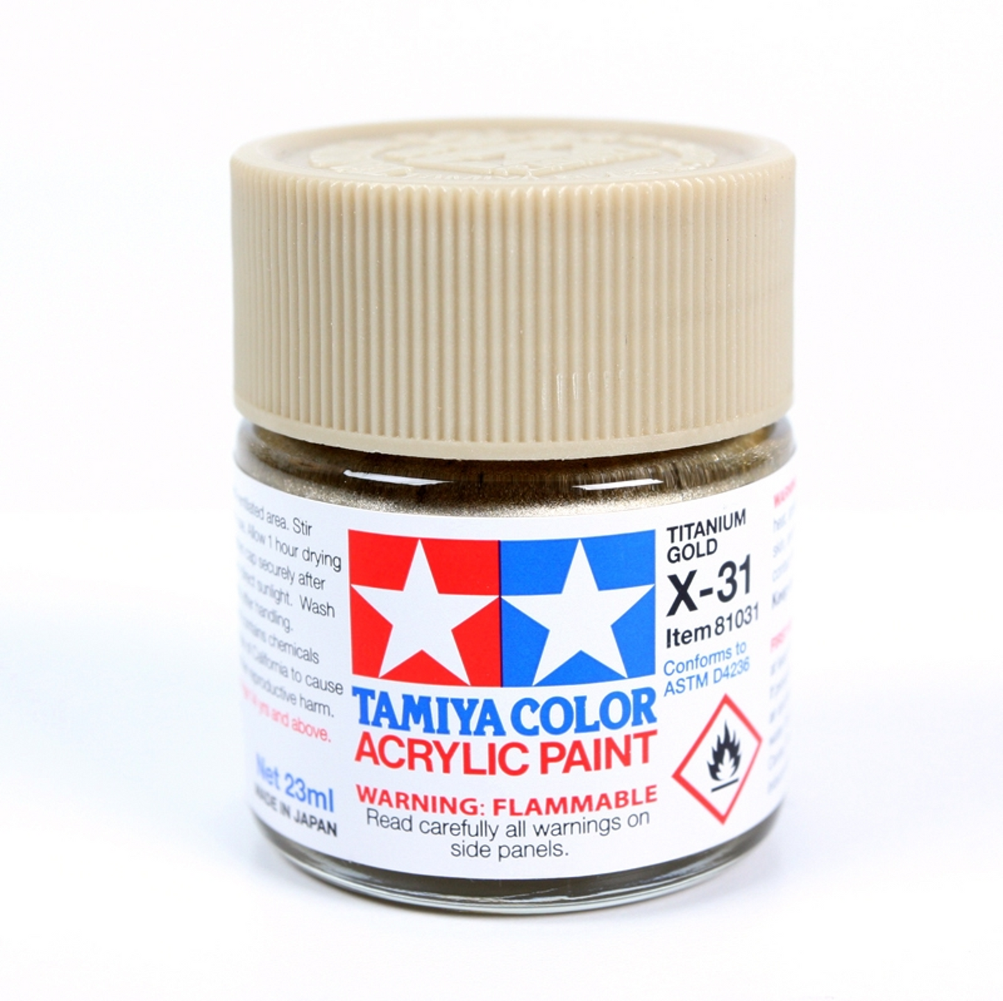 TAMIYA TITANIUM GOLD ACRYLIC 23mL BOTTLE