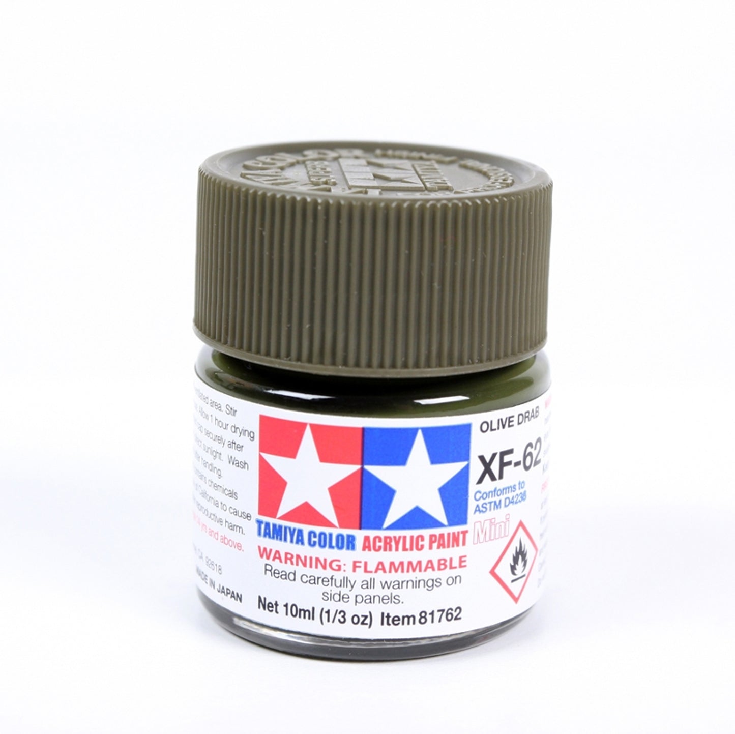 TAMIYA OLIVE DRAB ACRYLIC XF-62 10mL