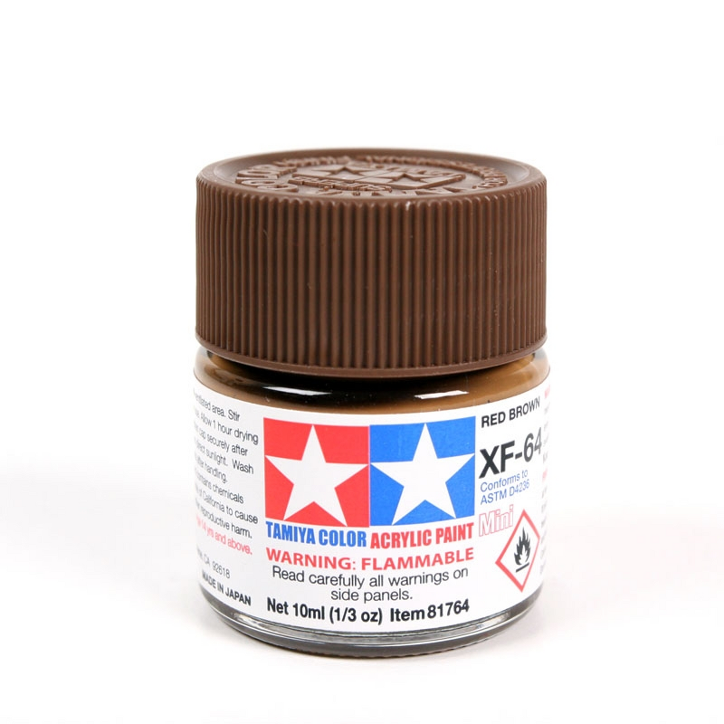 TAMIYA MINI ACRYLIC XF-64 RED BROWN