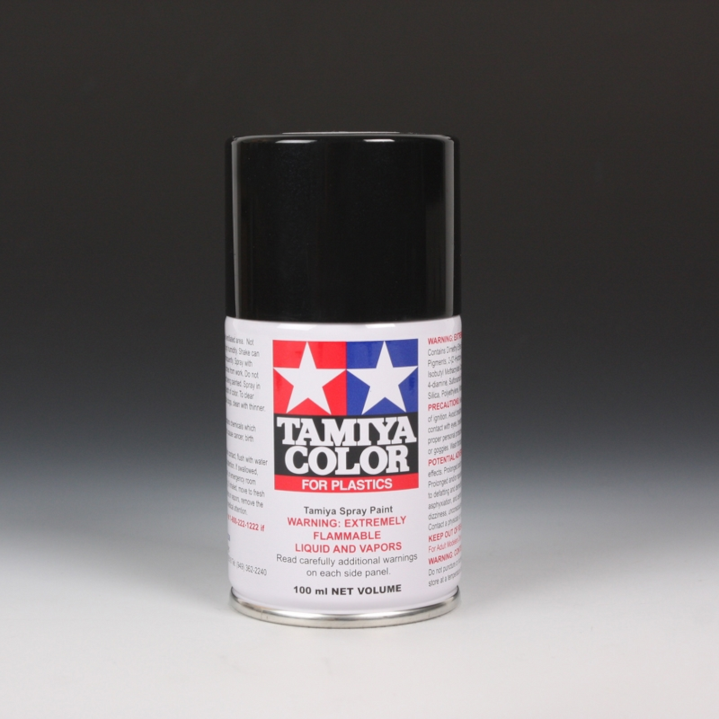 TAMIYA METALIC BLACK SPRAY LACQUER 100mL TS-40