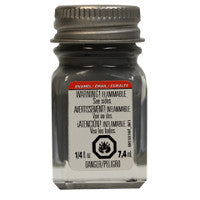 TESTORS 1/4 OZ BOTTLE FLAT GRAY ENAMEL TES1163