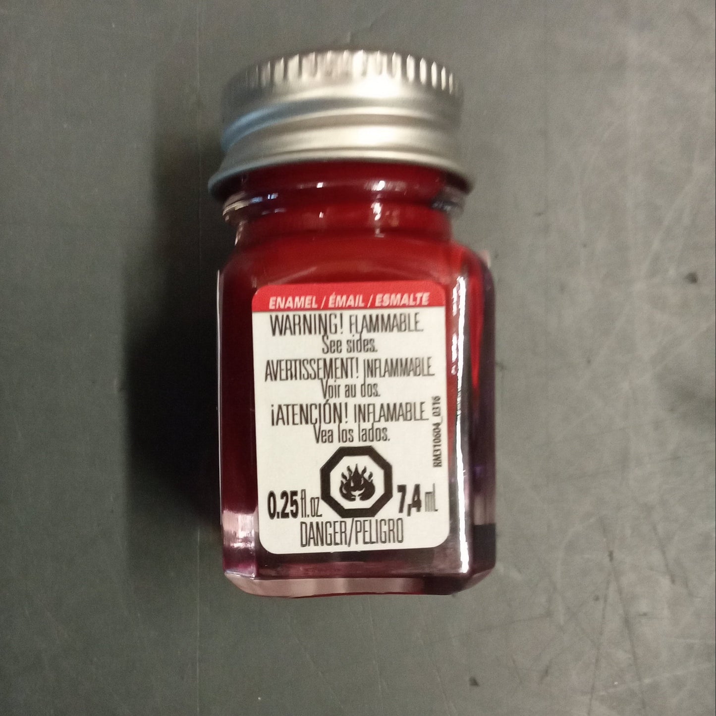 TESTORS DARK RED ENAMEL 1/4oz BOTTLE