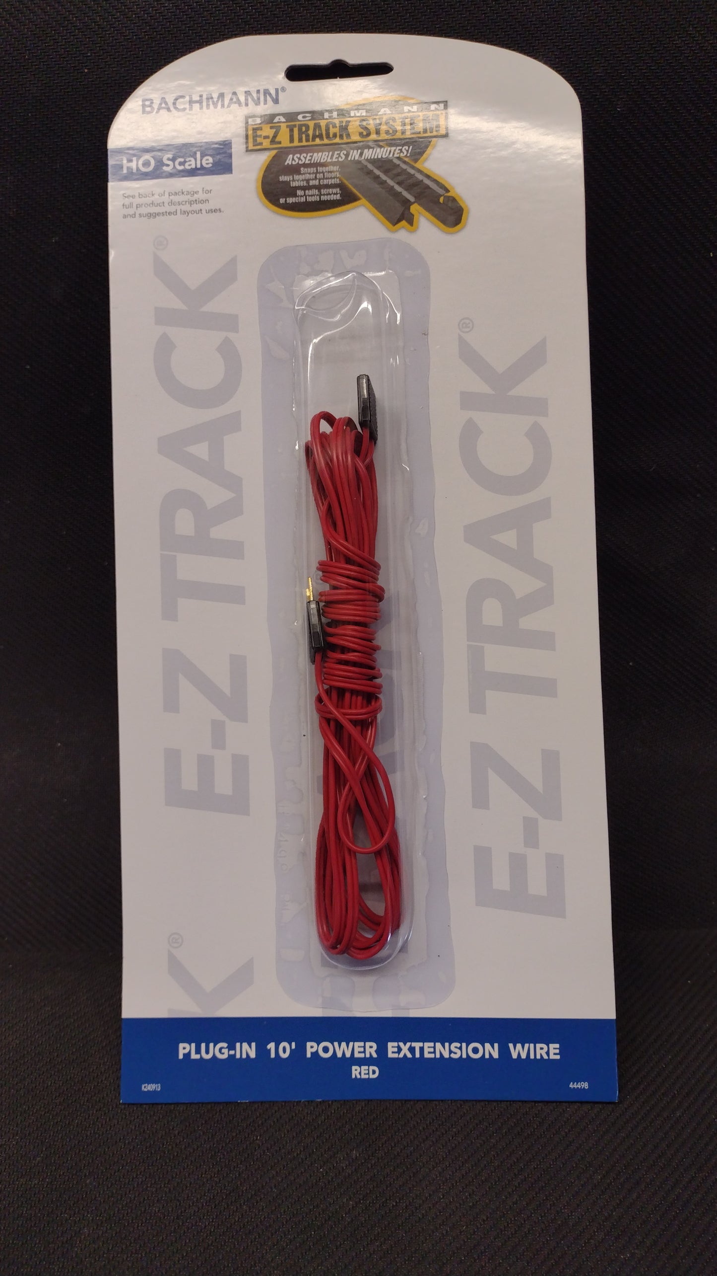 HO EZ 10' RED SWITCH EXT