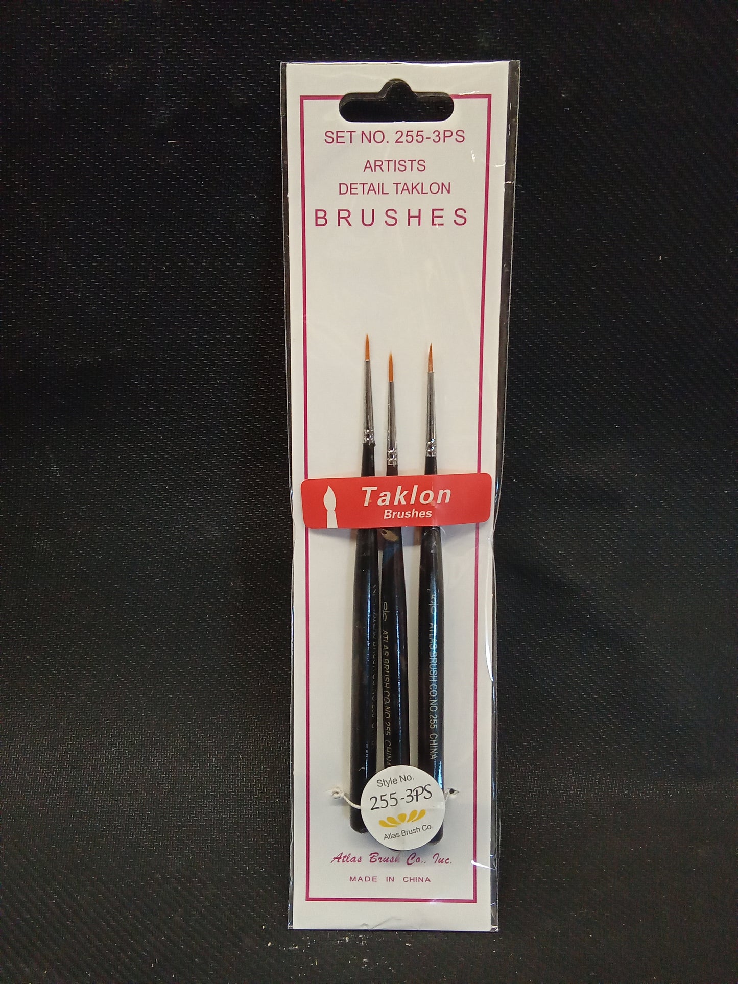 ATLAS BRUSH TAKLON DETAIL MINI BRUSH 3PC SET