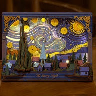 The Starry Night Wall Art 3D Wooden Puzzle