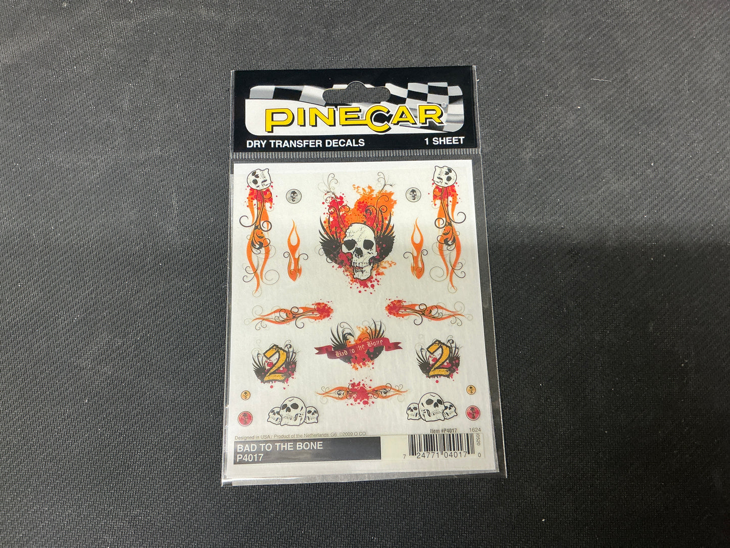 Bad To The Bone Dry Transfer Decals