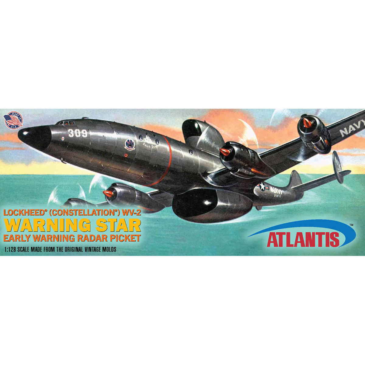 ATLANTIS 1/128 LOCKHEED WV WARNING STAR MODEL KIT