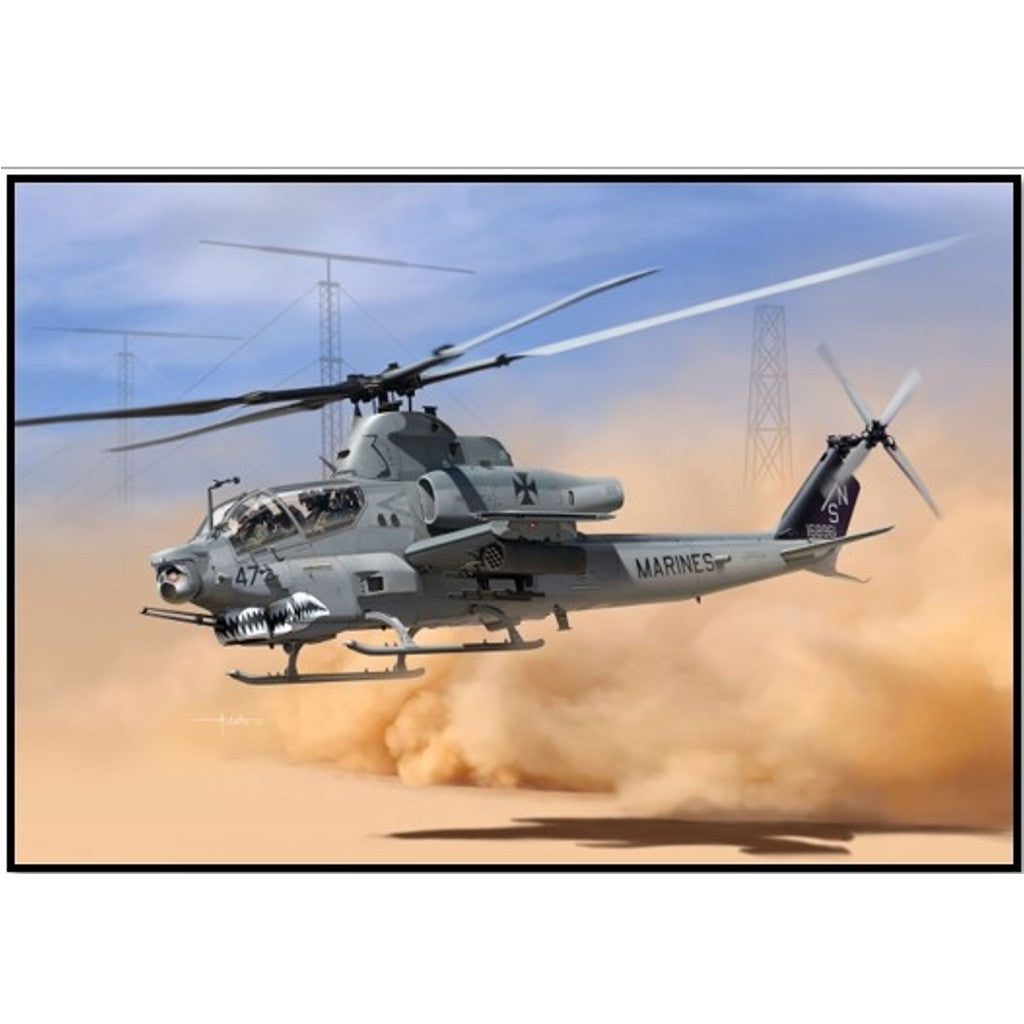 ACADEMY 1/35 AH-1Z SHARK MOUTH USMC HELICOPTER KIT