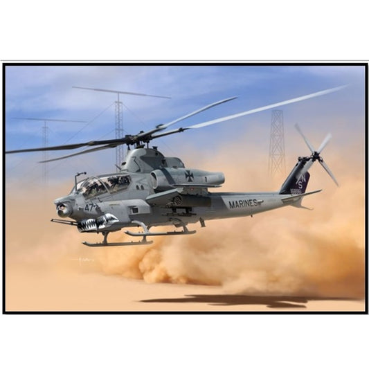 ACADEMY 1/35 AH-1Z SHARK MOUTH USMC HELICOPTER KIT