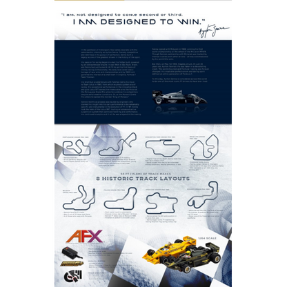 AFX SENNA LOTUS HO SLOT CAR SET