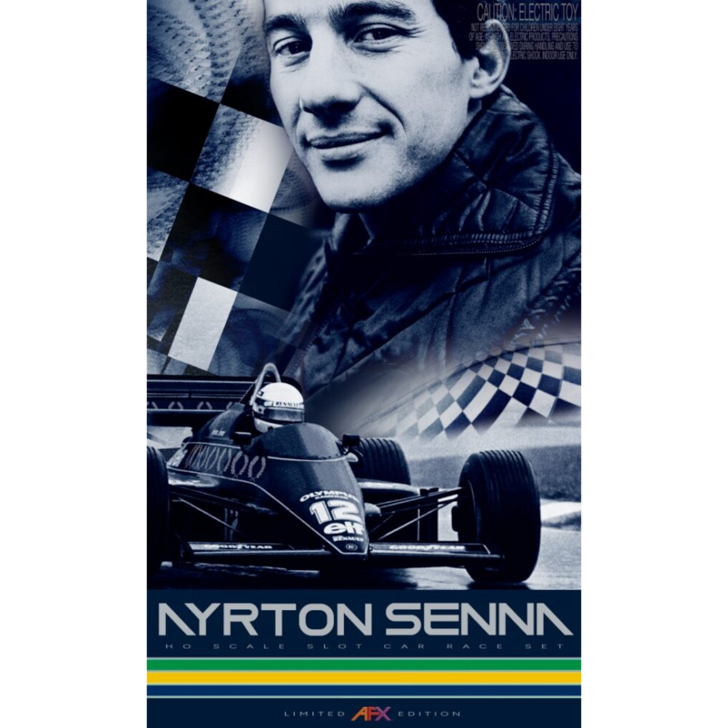 AFX SENNA LOTUS HO SLOT CAR SET