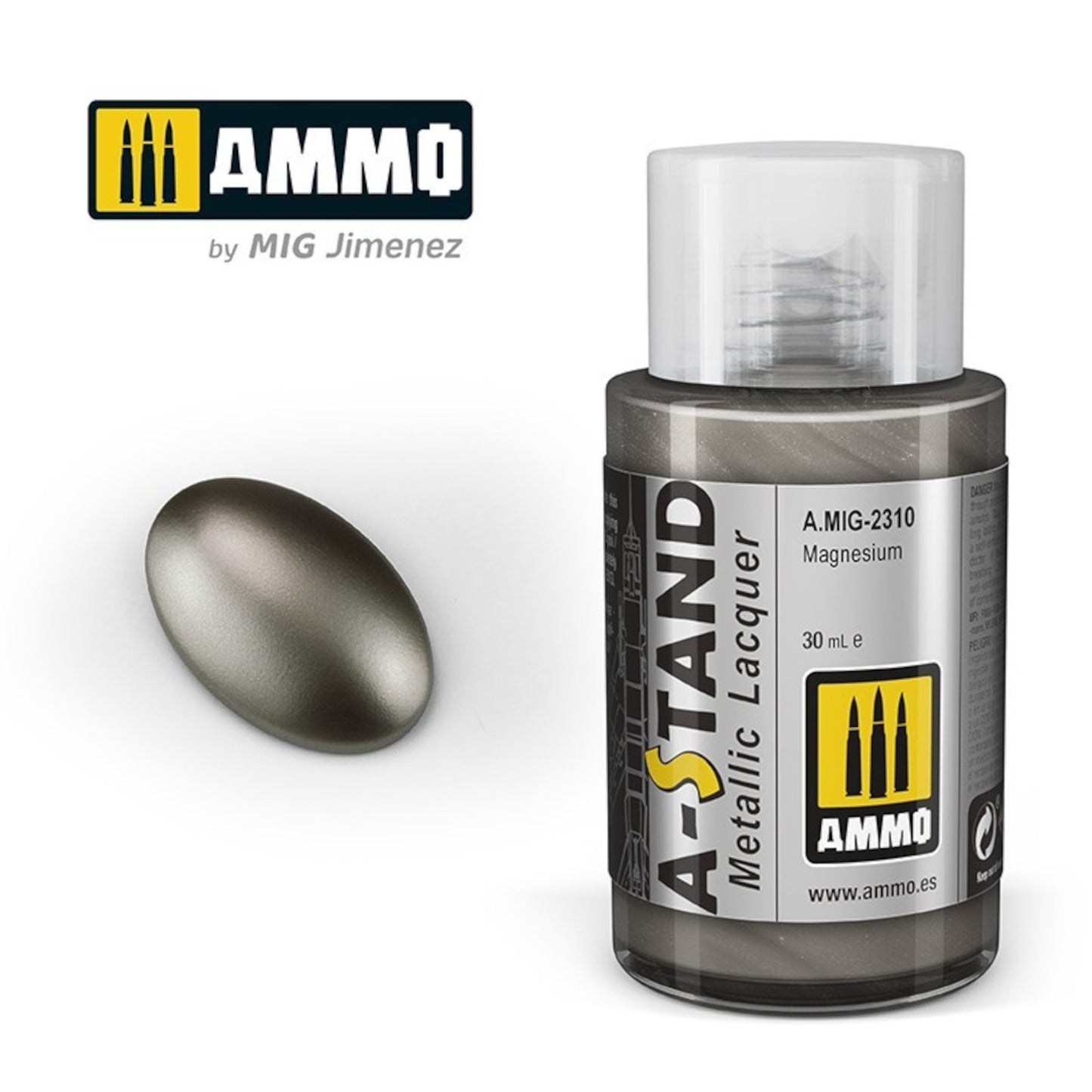 A-STAND Metallic Lacquer Magnesium  30 mL jar