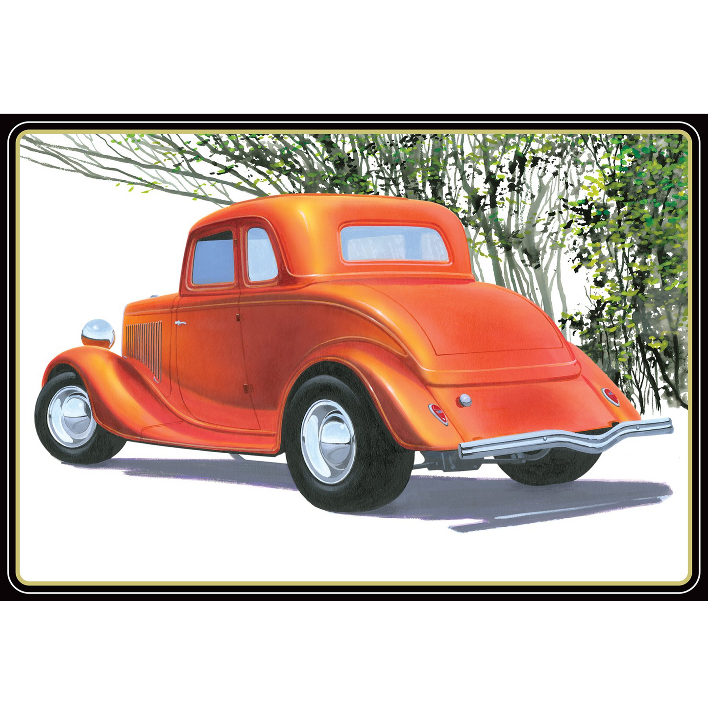 AMT 1/25 1934 FORD 5-WINDOW COUPE STREET ROD SCALE MODEL KIT