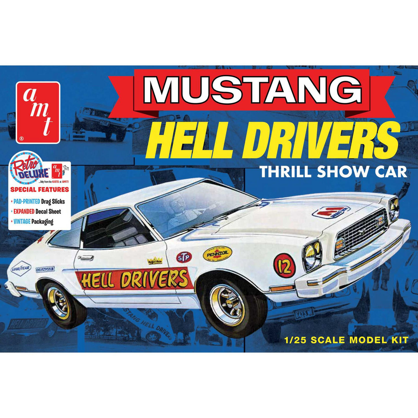 AMT 1/25 1977 Ford Mustang II “Hells Drivers”  Scale Model Kit