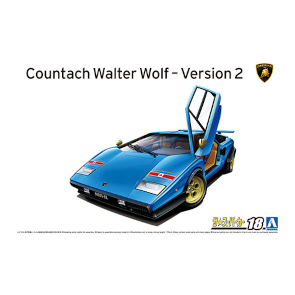 Aoshima 1/24 '76 Wolf Countach Version 2