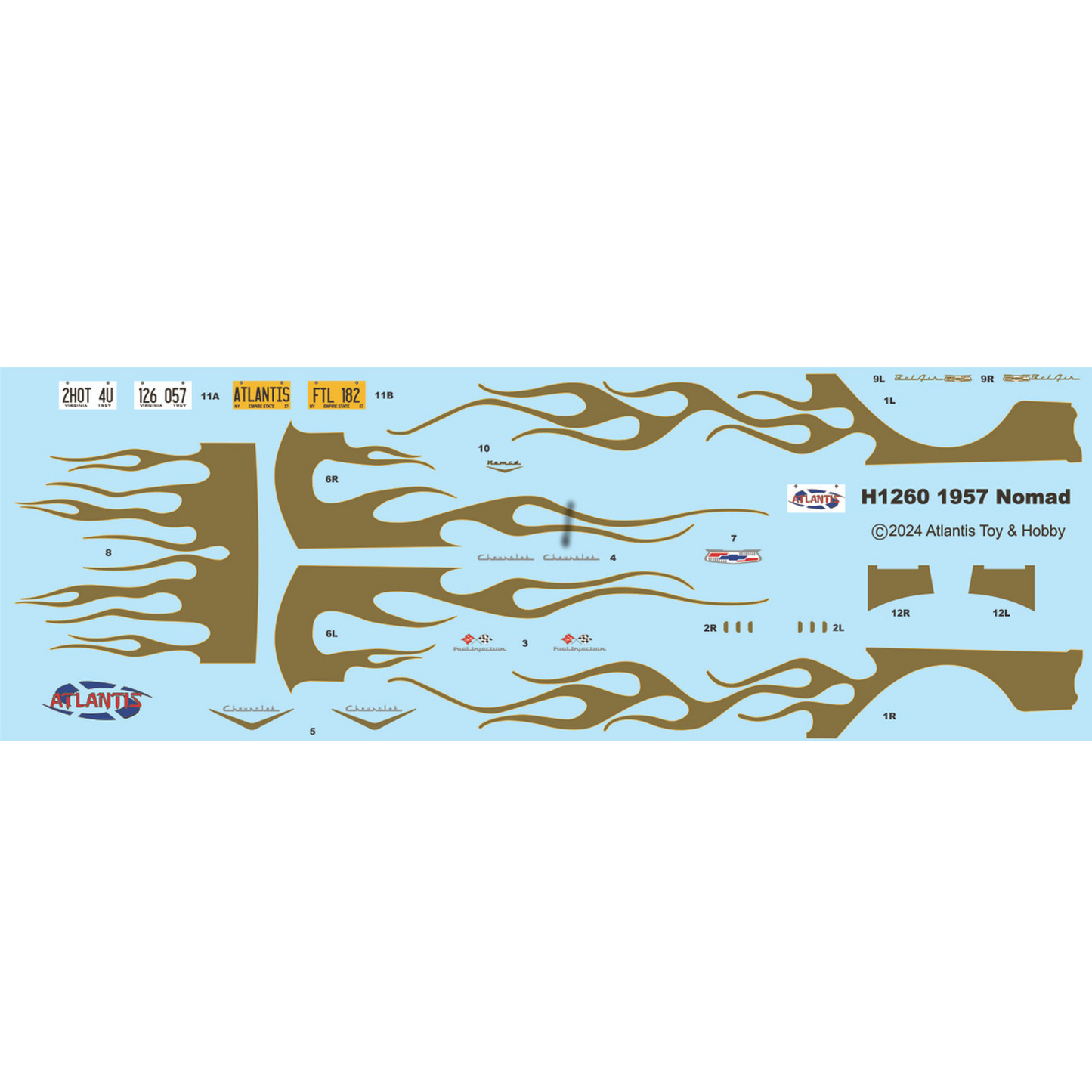 ATLANTIS 1/25 1957 Chevy Nomad 1/25 Scale