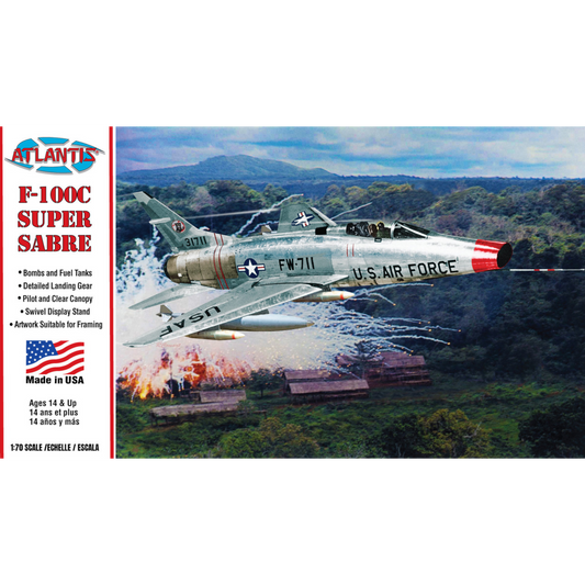 ATLANTIS 1/70 F-100C SUPER SABRE