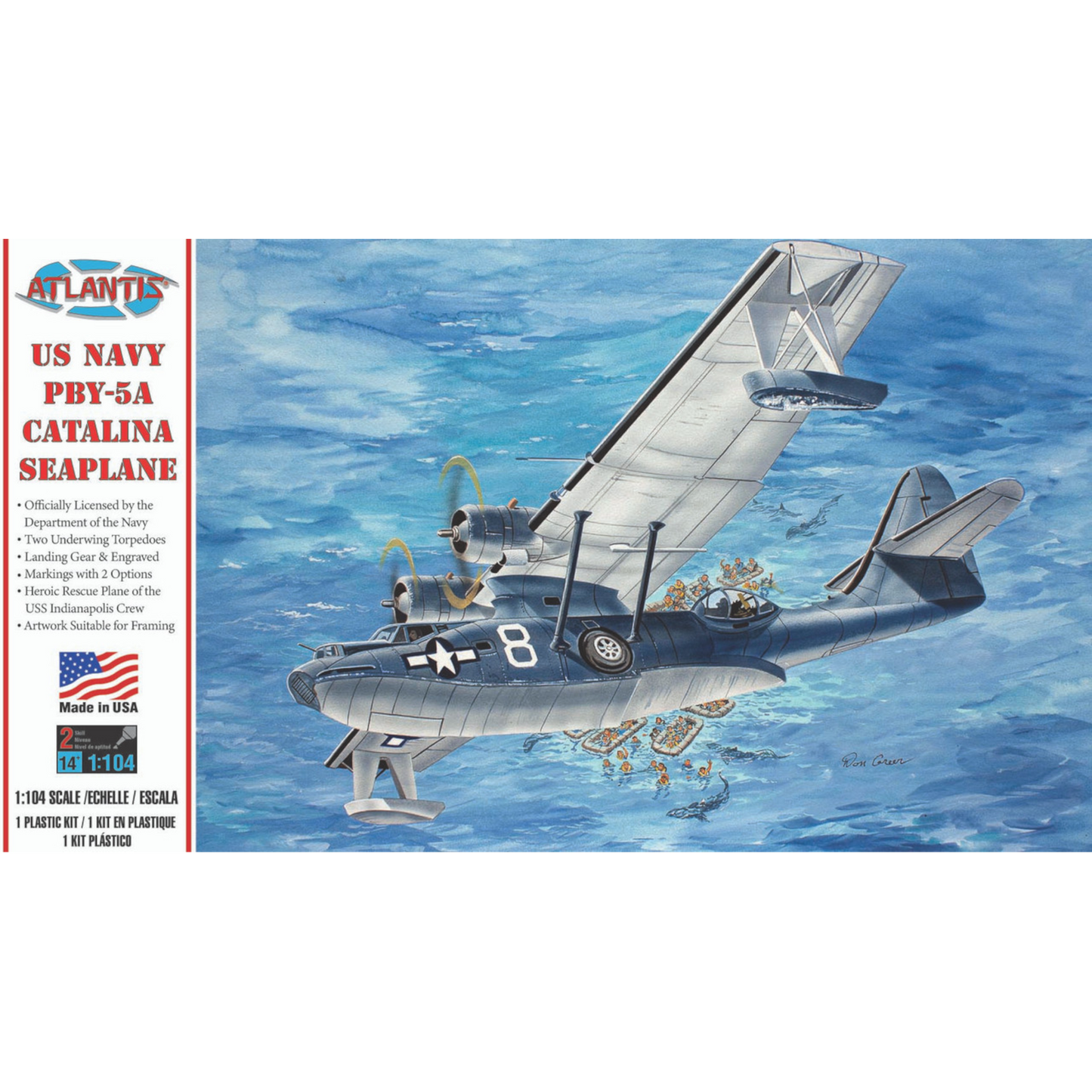 ATLANTIS 1/104 PBY5A CATALINA USN