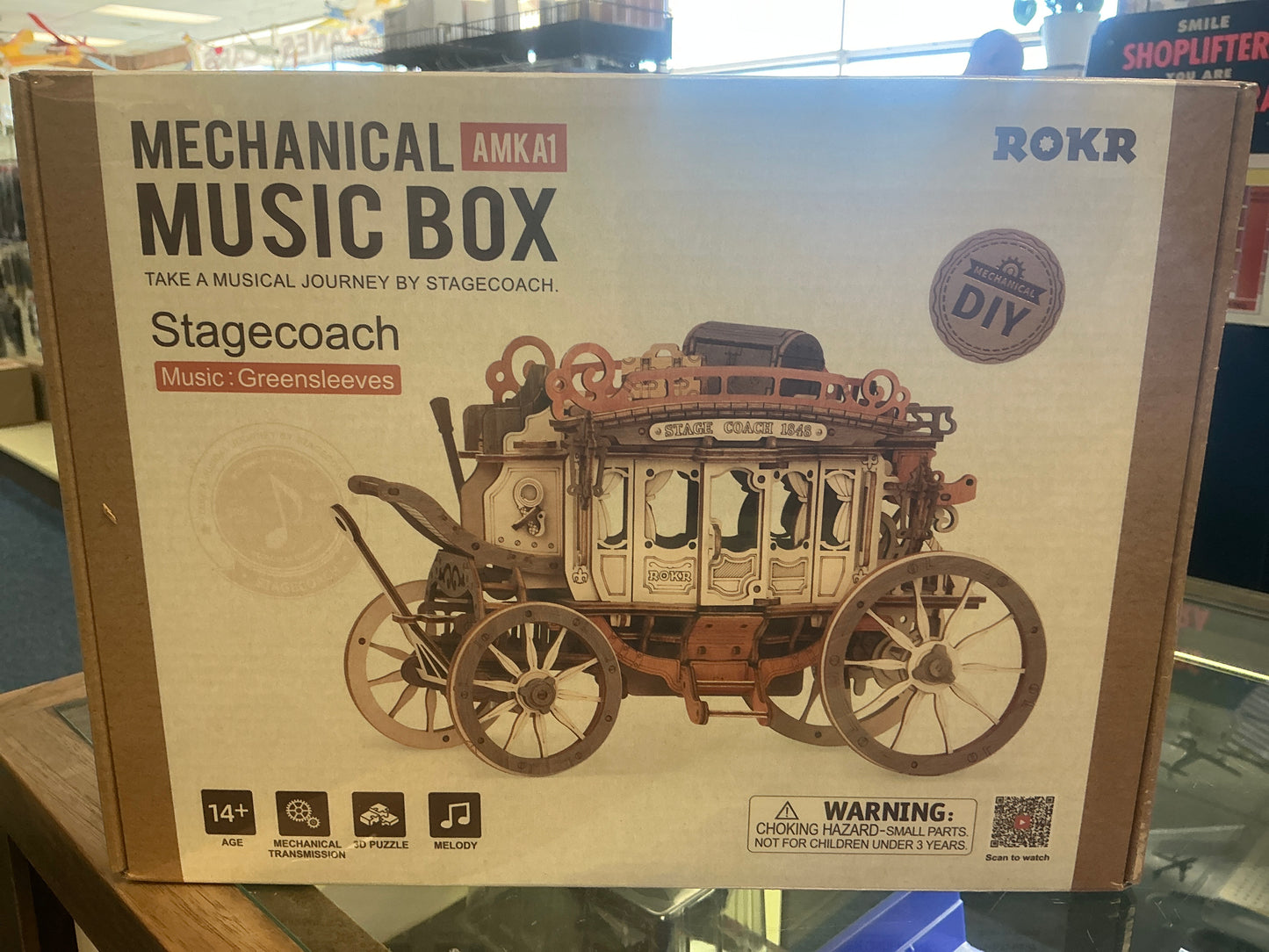 Robotics Stagecoach Rolling Music Box