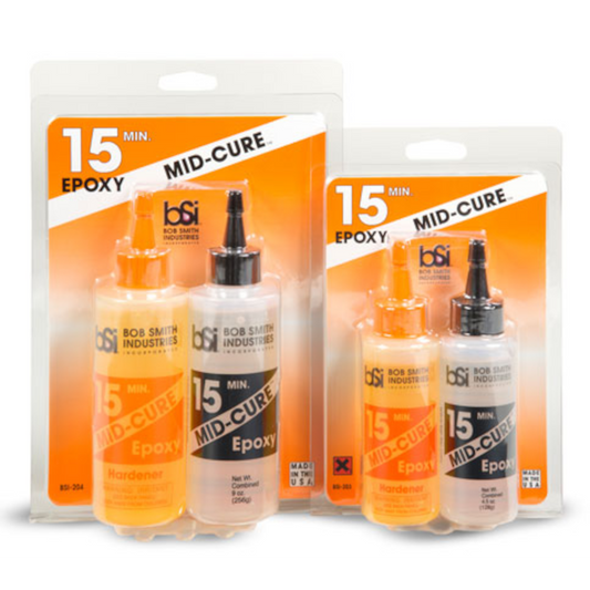 BSI MID-CURE 15 MINUTE EPOXY 4.5 oz COMBINED VOLUME