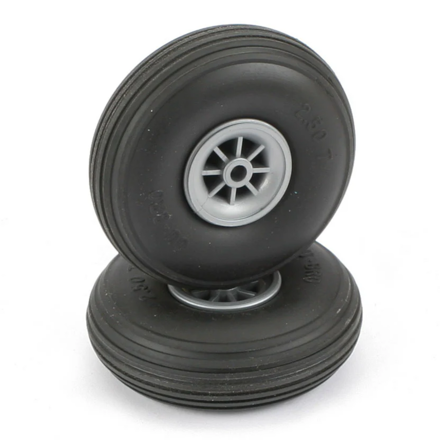 DUBRO DUB325T WHEELS TREADED 3-1/4"