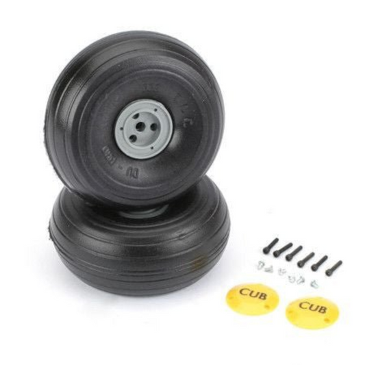 DUBRO WHEELS CUB 3-3/8" (PR)