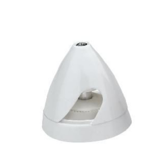 DUBRO SPINNER WHITE ELEC 1.75"