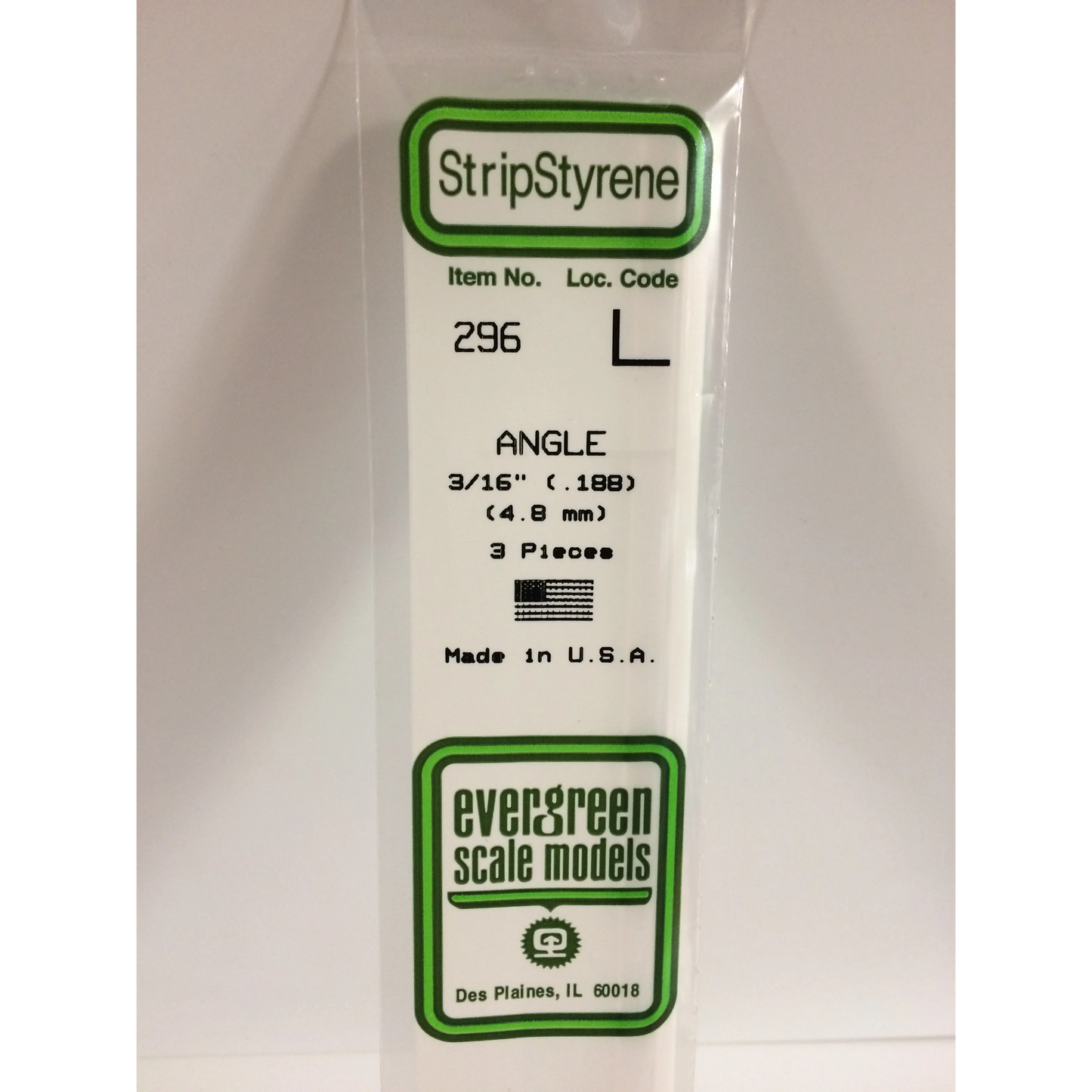 EVERGREEN ANGLE 14" .188" (3/16)