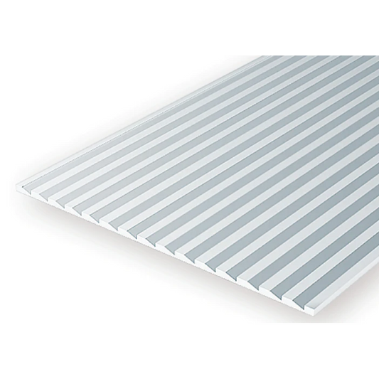 EVERGREEN .083" OPAQUE WHITE POLYSTYRENE NOVELTY SIDING